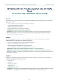 NURS 3220 PHARMACOLOGY & ATI FINAL EXAM 2026&ndash;2027 &ndash; PRACTICE QUESTIONS&comma; ANSWERS & COMPREHENSIVE STUDY GUIDE