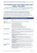 ATI PHARMACOLOGY 2026&ndash;2027 &ndash; PROCTORED EXAM PRACTICE QUESTIONS&comma; ANSWERS & COMPREHENSIVE NCLEX STUDY GUIDE