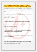 NUR 256 Mental Health EXAM 1 &lbrack;2026&rsqb; &vert; A&plus; VERIFIED&NewLine;ANSWERS &vert; UPDATED ACTUAL &vert; COMPLETE STUDY GUIDE