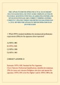 FIRE APPARATUS DRIVER OPERATOR ACTUAL EXAM 2026&sol;2027 PRACTICE QUESTIONS AND STUDY GUIDE COMPLETE ACCURATE EXAM REAL QUESTIONS WITH WELL ELABORATED ANSWERS AND DETAILED RATIONALES &lpar;100&percnt; CORRECT VERIFIED ANSWERS&rpar; CURRENTLY UPDATED VERSION 2026 EDITION &vert;GUAR
