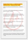TRAUMA FISDAP &lbrack;2026&rsqb; &vert; A&plus; VERIFIED ANSWERS &vert;&NewLine;UPDATED ACTUAL &vert; COMPLETE STUDY GUIDE