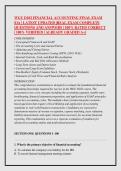 WGU D102 FINANCIAL ACCOUNTING FINAL EXAM &NewLine;&vert;OA &vert; LATEST UPDATED &vert;REAL EXAM COMPLETE &NewLine;QUESTIONS AND ANSWERS &vert; 100&percnt; RATED CORRECT &NewLine;&vert; 100&percnt; VERIFIED &vert; ALREADY GRADED A&plus;&rsqb;