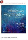 Test Bank For Primary Care Psychiatry 2nd Edition by Dr&period; Robert M&period; McCarron ISBN&colon; 9781496349217 &vert;&vert;Chapters 1-26&vert;&vert;Complete Guide A&plus;&vert;Practice Questions with Answers