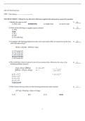 CHY 103 Final Exam &vert; Full Questions and Answers &vert; 2026 Revised Updated &vert; 100&percnt; Correct - Toronto Metropolitan University&period;