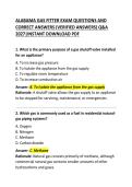 Alabama Gas Fitter Exam Questions and Correct Answers