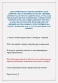 CHEM 219 PRINCIPLES OF ORGANIC CHEMISTRY EXAM &sol;APPROVED CHEM 219 PRINCIPLES OF ORGANIC CHEMISTRY &vert;MODULE 7 EXAM&vert; PORTAGE LEARNING EXAM ACTUAL EXAM TEST BANK 2026&sol;2027 PRACTICE QUESTIONS AND STUDY GUIDE COMPLETE ACCURATE EXAM REAL QUESTIONS WITH WELL ELABO