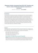 Elementary Statistics Assessment Exam 2026&sol;2027 &ndash; Mathematical Statistics &vert; 100 Practice Questions with Verified Answers