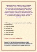 PURDUE UNIVERSITY BIOL 203 EXAM 1 ANATOMY & PHYSIOLOGY ACTUAL EXAM 2026&sol;2027 PRACTICE QUESTIONS AND STUDY GUIDE COMPLETE ACCURATE EXAM REAL QUESTIONS WITH WELL ELABORATED ANSWERS AND DETAILED RATIONALES &lpar;100&percnt; CORRECT VERIFIED ANSWERS&rpar; CURRENTLY UPDATED VE