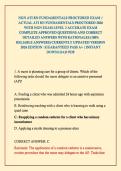 NGN ATI RN FUNDAMENTALS PROCTORED EXAM &sol; ACTUAL ATI RN FUNDAMENTALS PROCTORED 2026 WITH NGN EXAM LEVEL 3 ACCURATE EXAM COMPLETE APPROVED QUESTIONS AND CORRECT DETAILED ANSWERS WITH RATIONALES &lpar;100&percnt; RELIABLE ANSWERS&rpar; CURRENTLY UPDATED VERSION 2026 EDITION 