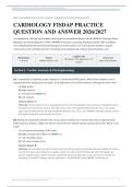 FISDAP Cardiology Exam 2026&sol;2027 &vert; Practice Q&A &vert; Pass Guaranteed &ndash; A&plus; Graded&NewLine;&NewLine;