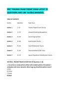 EMT TRAUMA EXAM FISDAP EXAM LATEST 70 &NewLine;QUESTIONS AND 100- Verified ANSWERS&period; 