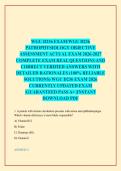 WGU D236 EXAM&sol;WGU D236 PATHOPHYSIOLOGY OBJECTIVE ASSESSMENT ACTUAL EXAM 2026-2027 COMPLETE EXAM REAL QUESTIONS AND CORRECT VERIFIED ANSWERS WITH DETAILED RATIONALES &lpar;100&percnt; RELIABLE SOLUTIONS&rpar; WGU D236 EXAM 2026 CURRENTLY UPDATED EXAM &vert;GUARANTEED PASS A&plus; &vert;I