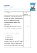 Assignments and Discussions answers  &NewLine;Chapter 34&comma; Activity - with Answers provided &lpar;Fundamentals of Nursing The Art and Science of Person-Centered Care Edition&colon; 10&rpar;&NewLine;