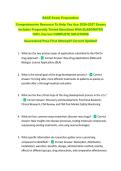 BACE Exam Preparation &NewLine;Comprehensive Resource To Help You Ace 2026-2027 Exams &NewLine;Includes Frequently Tested Questions With ELABORATED &NewLine;100&percnt; Correct COMPLETE SOLUTIONS &NewLine;Guaranteed Pass First Attempt&excl;&excl; Current Update&excl;&excl; 