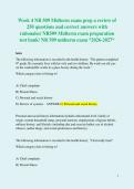 Week 4 NR 509 Midterm exam prep a review of 250 questions and correct answers with rationales&sol; NR509 Midterm exam preparation test bank&sol; NR 509 midterm exam &ast;2026-2027&ast;