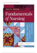 TEST BANK FOR Fundamentals of Nursing 12th edition by Patricia A&period; Potter &comma; Anne G&period; Perry &comma; Patricia A&period; Stockert &comma; Amy Hall &comma; Wendy R&period; Ostendorf  ISBN&colon;978-0443124068 NEW COMPLETE GUIDE WITH RATIONALES 100&percnt; VERIFIED A&plus; GRADE ASSURED&excl;&excl;&excl;&excl;&excl;NEW LATEST UPDATE&excl;&excl;&excl;