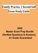 Family Practice One Final Exam Study Guide 2026 &vert; Family Medicine Review & Practice Questions