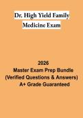 Dr&period; High Yield Family Medicine Exam Study Guide 2026 &vert; High-Yield Review & Practice Questions
