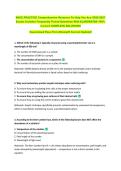 BACE PRACTICE Comprehensive Resource To Help You Ace 2026-2027 &NewLine;Exams Includes Frequently Tested Questions With ELABORATED 100&percnt; &NewLine;Correct COMPLETE SOLUTIONS Guaranteed Pass First Attempt&excl;&excl; Current Update&excl;&excl; 