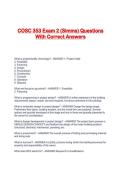 COSC 353 Exam 2 &lpar;Simms&rpar; Questions With Correct Answers