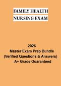 Family Health Nursing Exam Study Guide 2026 &vert; Family Nursing Review&comma; Assessment & Practice Questions