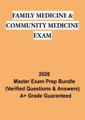 Family Medicine & Community Medicine Exam Study Guide 2026 &vert; Clinical Review & Practice Questions