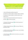 BACE Test Comprehensive Resource To Help You Ace 2026&NewLine;2027 Exams Includes Frequently Tested Questions With &NewLine;ELABORATED 100&percnt; Correct COMPLETE SOLUTIONS &NewLine;Guaranteed Pass First Attempt&excl;&excl; Current Update&excl;&excl; 