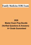 Family Medicine EOR Exam Study Guide 2026 &vert; PAEA End of Rotation Review & Practice Questions