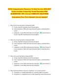 BACE Comprehensive Resource To Help You Ace 2026-2027 &NewLine;Exams Includes Frequently Tested Questions With &NewLine;ELABORATED 100&percnt; Correct COMPLETE SOLUTIONS &NewLine;Guaranteed Pass First Attempt&excl;&excl; Current Update&excl;&excl;
