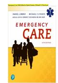 TEST BANK FOR Emergency Care 14th edition  by Daniel Limmer &comma; Michael O'Keefe &comma; Edward Dickinson ISBN&colon;978-0136681168 NEW COMPLETE GUIDE WITH RATIONALES 100&percnt; VERIFIED A&plus; GRADE ASSURED&excl;&excl;&excl;&excl;&excl;NEW LATEST UPDATE&excl;&excl;&excl;&NewLine;