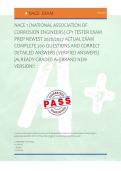 NACE 1 &lpar;NATIONAL ASSOCIATION OF &NewLine;CORROSION ENGINEERS&rpar; CP1 TESTER EXAM &NewLine;PREP NEWEST 2026&sol;2027 ACTUAL EXAM &NewLine;COMPLETE 200 QUESTIONS AND CORRECT &NewLine;DETAILED ANSWERS &lpar;VERIFIED ANSWERS&rpar; &NewLine;&vert;ALREADY GRADED A&plus;&vert;&vert;BRAND NEW &NewLine;VERSION&excl;&excl; 