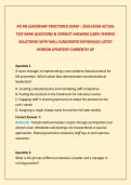 ATI RN LEADERSHIP PROCTORED EXAM &ndash; 2026 EXAM ACTUAL TEST BANK QUESTIONS & CORRECT ANSWERS &lpar;100&percnt; VERIFIED SOLUTIONS&rpar; WITH WELL ELABORATED RATIONALES LATEST VERSION UPDATED&excl;&excl; CURRENTLY UP