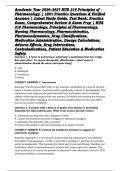 Academic Year 2026&ndash;2027 NUR 210 Principles of Pharmacology &vert; 190&plus; Practice Questions & Verified Answers &vert; Latest Study Guide&comma; Test Bank&comma; Practice Exam&comma; Comprehensive Review & Exam Prep &vert; NUR 210 Pharmacology&comma; Principles of Pharmacology&comma; Nursing Pharmacolo
