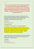 TPATC EXAM AND PRACTICE EXAM NEWEST 2026&sol; &NewLine;2027 TEST BANK&vert; TRANSPORT PROFESSIONAL &NewLine;ADVANCED TRAUMA COURSE &lpar;TPATC&rpar; EXAM PREP &NewLine;WITH COMPLETE 350 REAL EXAM QUESTIONS AND &NewLine;CORRECT VERIFIED ANSWERS&sol; ALREADY GRADED &NewLine;A&plus; &lpar;MOST RECENT&excl;&excl;&rpar; 