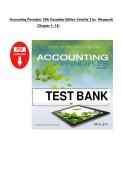 Accounting Principles 10th Canadian Edition Voluṃe 2 by  Weygandt &NewLine;&lpar;Chapter 1- 18&rpar; 