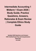 Intermediate Accounting 1 Midterm 1 Exam 2026 &vert; Study Guide&comma; Practice Questions&comma; Answers&comma; Rationales & Exam Review