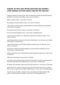 NURSING 105 FINAL EXAM REVIEW QUESTIONS AND ANSWERS &vert; LATEST NURSING 105 STUDY GUIDE & PRACTICE TEST 2026&sol;2027