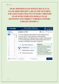 NR 601 MIDTERM EXAM NEWEST 2026 ACTUAL &NewLine;EXAM&vert; NR601 PRIMARY CARE OF THE MATURING &NewLine;AND AGED FAMILY PRACTICUM WEEK 4 MIDTERM &NewLine;EXAM WITH COMPLETE 100 REAL EXAM &NewLine;QUESTIONS AND CORRECT VERIFIED ANSWERS&sol; &NewLine;ALREADY GRADED A&plus; 