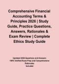 Comprehensive Financial Accounting Terms & Principles 2026 &vert; Study Guide&comma; Practice Questions&comma; Answers&comma; Rationales & Exam Review