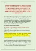 NSG 4800 MOCK EXAM &lpar;GALEN&rpar; NEWEST 2026&sol; 2027 &NewLine;ACTUAL EXAM TEST BANK&vert; NSG4800 TRANSITION &NewLine;TO PROFESSIONAL NURSING PRACTICE EXAM &NewLine;WITH COMPLETE 300 REAL EXAM QUESTIONS AND &NewLine;CORRECT VERIFIED ANSWERS&sol; ALREADY GRADED &NewLine;A&plus; &lpar;BRAND NEW&excl;&excl;&rpar; 
