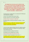 NSG 4800 FINAL EXAM &lpar;GALEN&rpar; NEWEST 2026 &NewLine;ACTUAL EXAM TEST BANK&vert; NSG4800 TRANSITION &NewLine;TO PROFESSIONAL NURSING PRACTICE FINAL &NewLine;EXAM REVIEW WITH COMPLETE 300 REAL EXAM &NewLine;QUESTIONS AND CORRECT VERIFIED ANSWERS&sol; &NewLine;ALREADY GRADED A&plus; &lpar;BRAND NEW&excl;&excl;&rpar; 