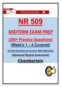NR 509 Midterm Exam &ndash; Advanced Physical Assessment &ndash; Actual Questions & Answers &lpar;Chamberlain&rpar; &lpar;Updated PDF&rpar;