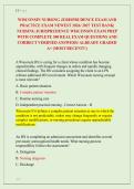WISCONSIN NURSING JURISPRUDENCE EXAM AND &NewLine;PRACTICE EXAM NEWEST 2026&sol; 2027 TEST BANK&vert; &NewLine;NURSING JURISPRUDENCE WISCONSIN EXAM PREP &NewLine;WITH COMPLETE 300 REAL EXAM QUESTIONS AND &NewLine;CORRECT VERIFIED ANSWERS&sol; ALREADY GRADED &NewLine;A&plus; &lpar;MOST RECENT&excl;&excl;&rpar; 