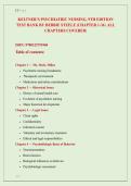 KELTNER&rsquo;S PSYCHIATRIC NURSING&comma; 9TH EDITION &NewLine;TEST BANK BY DEBBIE STEELE &vert;CHAPTER 1-36 &vert; ALL &NewLine;CHAPTERS COVERED&vert; 