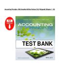 Accounting Principles 10th Canadian Edition Volume 2 b&yuml; We&yuml;gandt &lpar;Chapter 1- 18&rpar;