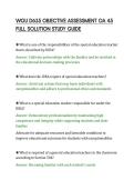 WGU D635 OBJECTIVE ASSESSMENT OA 45&NewLine;FULL SOLUTION STUDY GUIDE&NewLine;