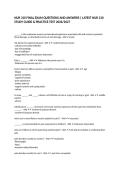 NUR 310 FINAL EXAM QUESTIONS AND ANSWERS &vert; LATEST NUR 310 STUDY GUIDE & PRACTICE TEST 2026&sol;2027