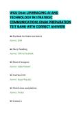 WGU D648 LEVERAGING AI AND&NewLine;TECHNOLOGY IN STRATEGIC&NewLine;COMMUNICATIONS EXAM PREPARATION&NewLine;TEST BANK WITH CORRECT ANSWERS