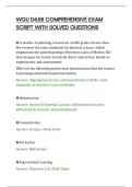 WGU D658 COMPREHENSIVE EXAM&NewLine;SCRIPT WITH SOLVED QUESTIONS