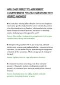 WGU D659 OBJECTIVE ASSESSMENT&NewLine;COMPREHENSIVE PRACTICE QUESTIONS WITH&NewLine;VERIFIED ANSWERS